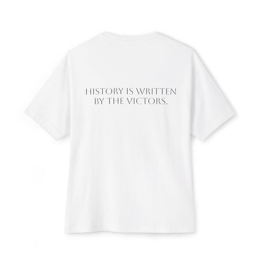 Cross Oversized T-Shirt - History is Written by the Victors